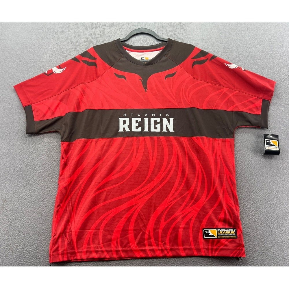 Overwatch League Atlanta Reign Jersey Mens XL Red Black 9KWM2WJ3O-REI New